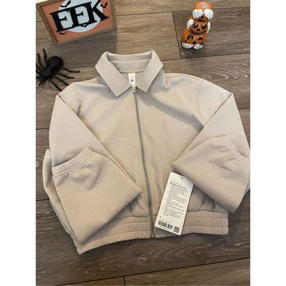 Lululemon Bubble Knit Zip Up Bomber Jacket - Picture 7 of 10